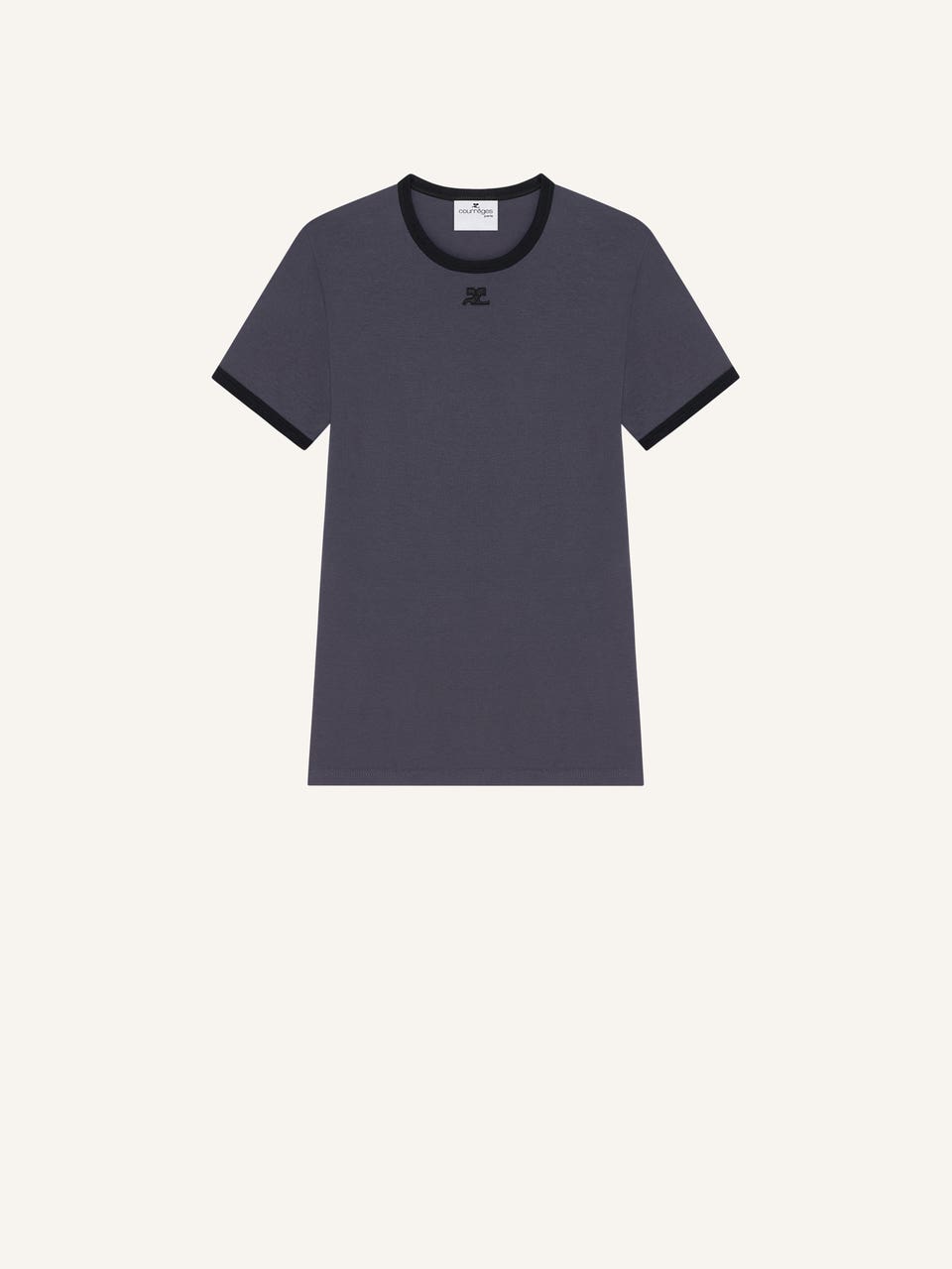 courrèges T-SHIRT CONTRASTE SIGNATURE
