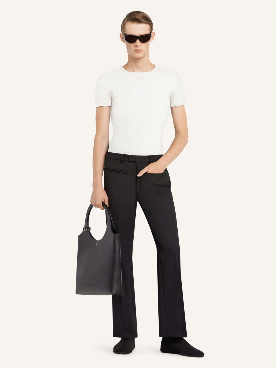 Courrèges T-SHIRT CONTRASTE SIGNATURE