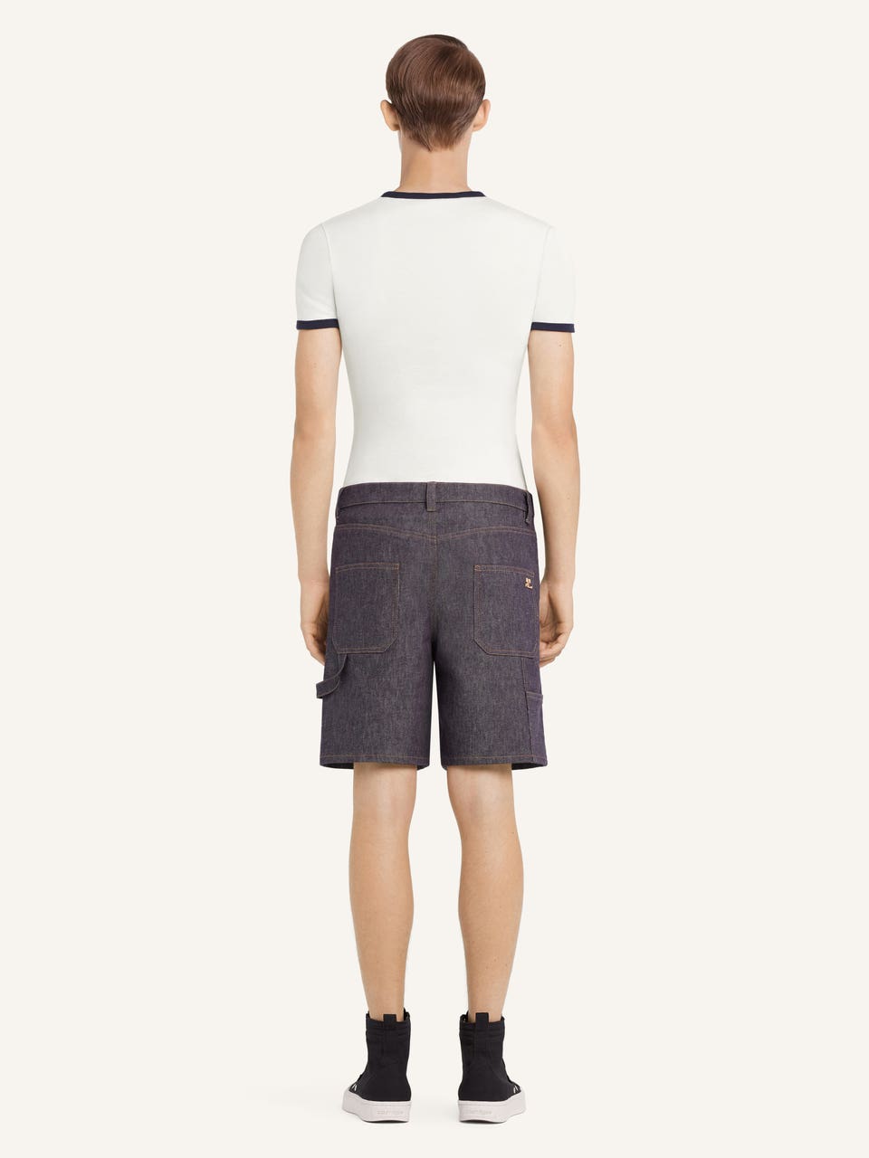 Courrèges T-SHIRT CONTRASTE SIGNATURE