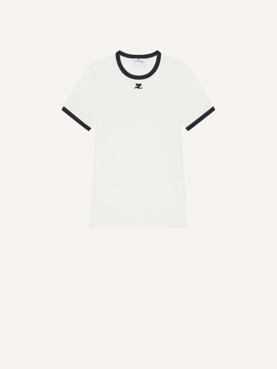 courrèges T-SHIRT CONTRASTE SIGNATURE