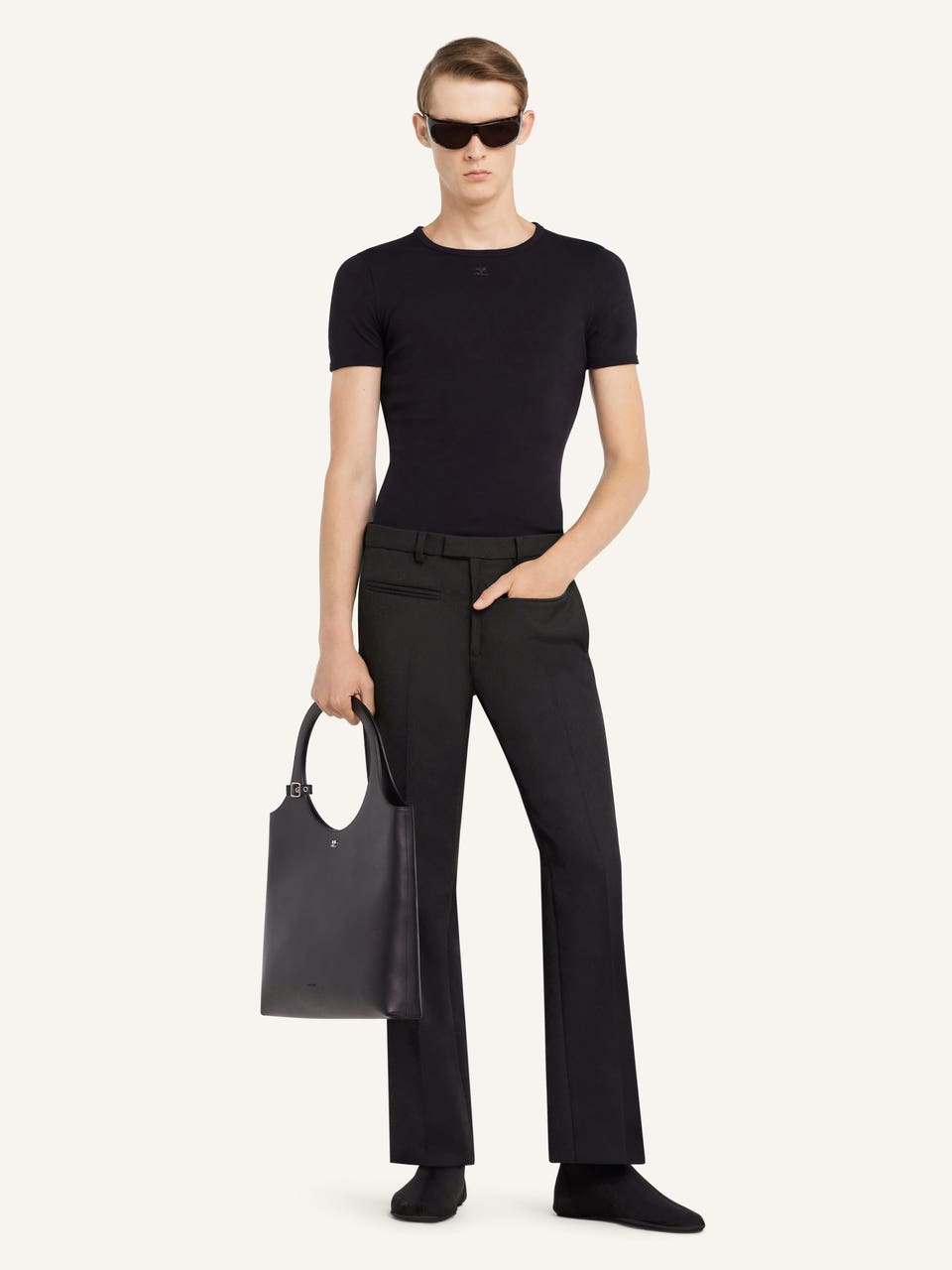 Courrèges T-SHIRT CONTRASTE SIGNATURE