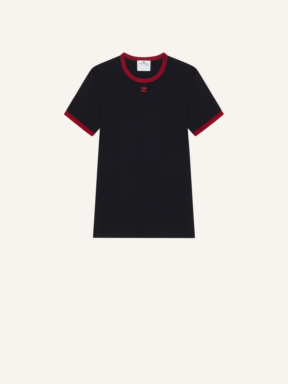 courrèges T-SHIRT CONTRASTE SIGNATURE