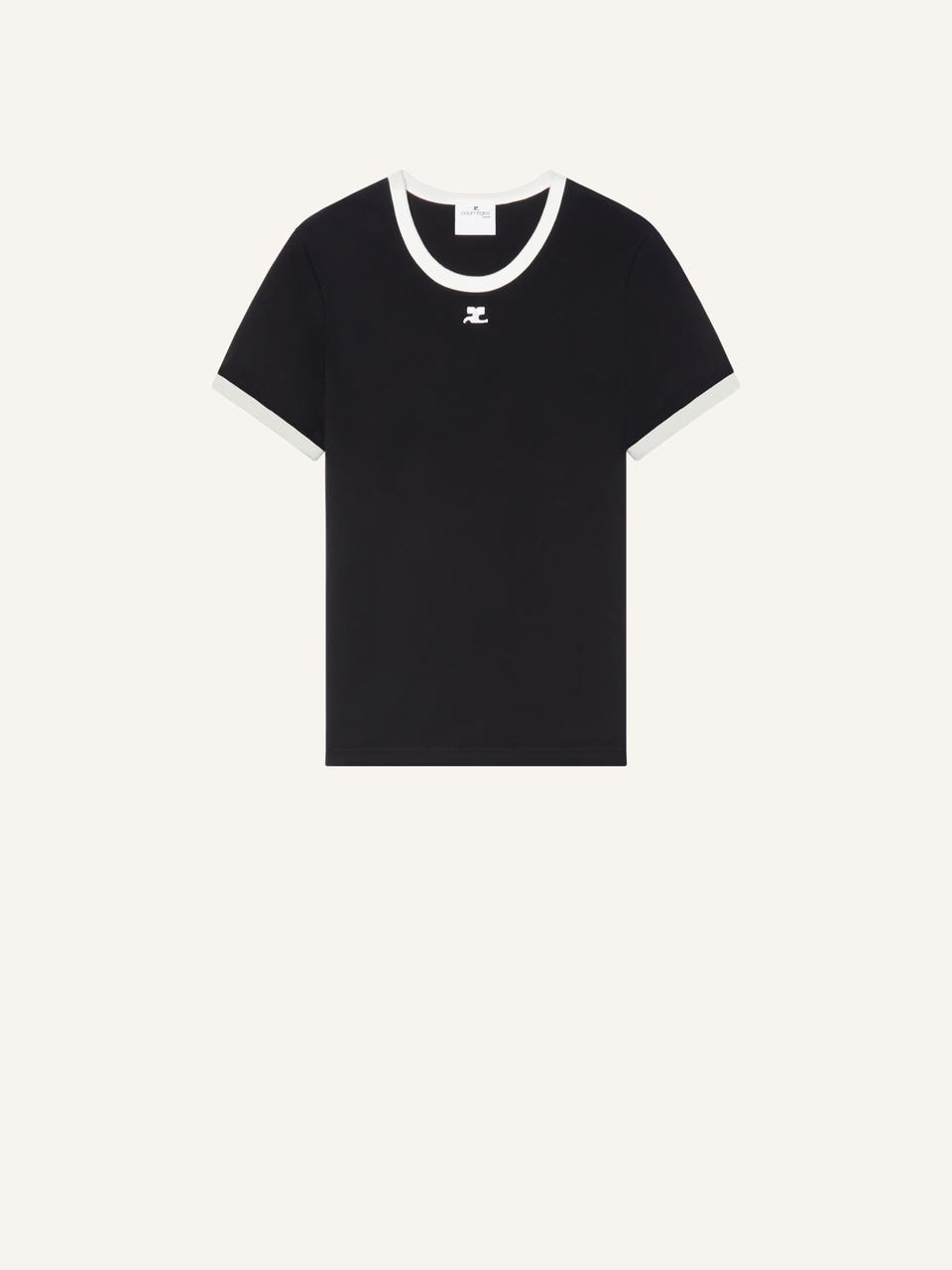 courrèges T-SHIRT CONTRASTE SIGNATURE