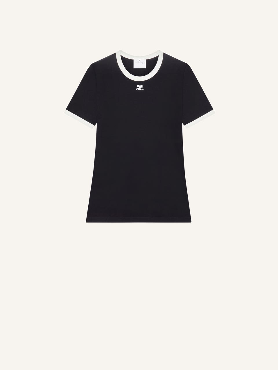 courrèges T-SHIRT CONTRASTE SIGNATURE