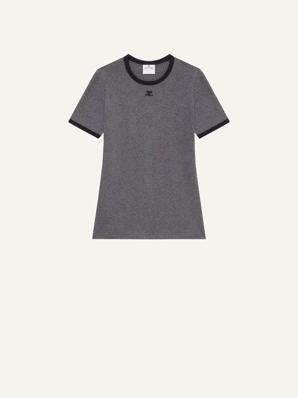 courrèges T-SHIRT CONTRASTE SIGNATURE