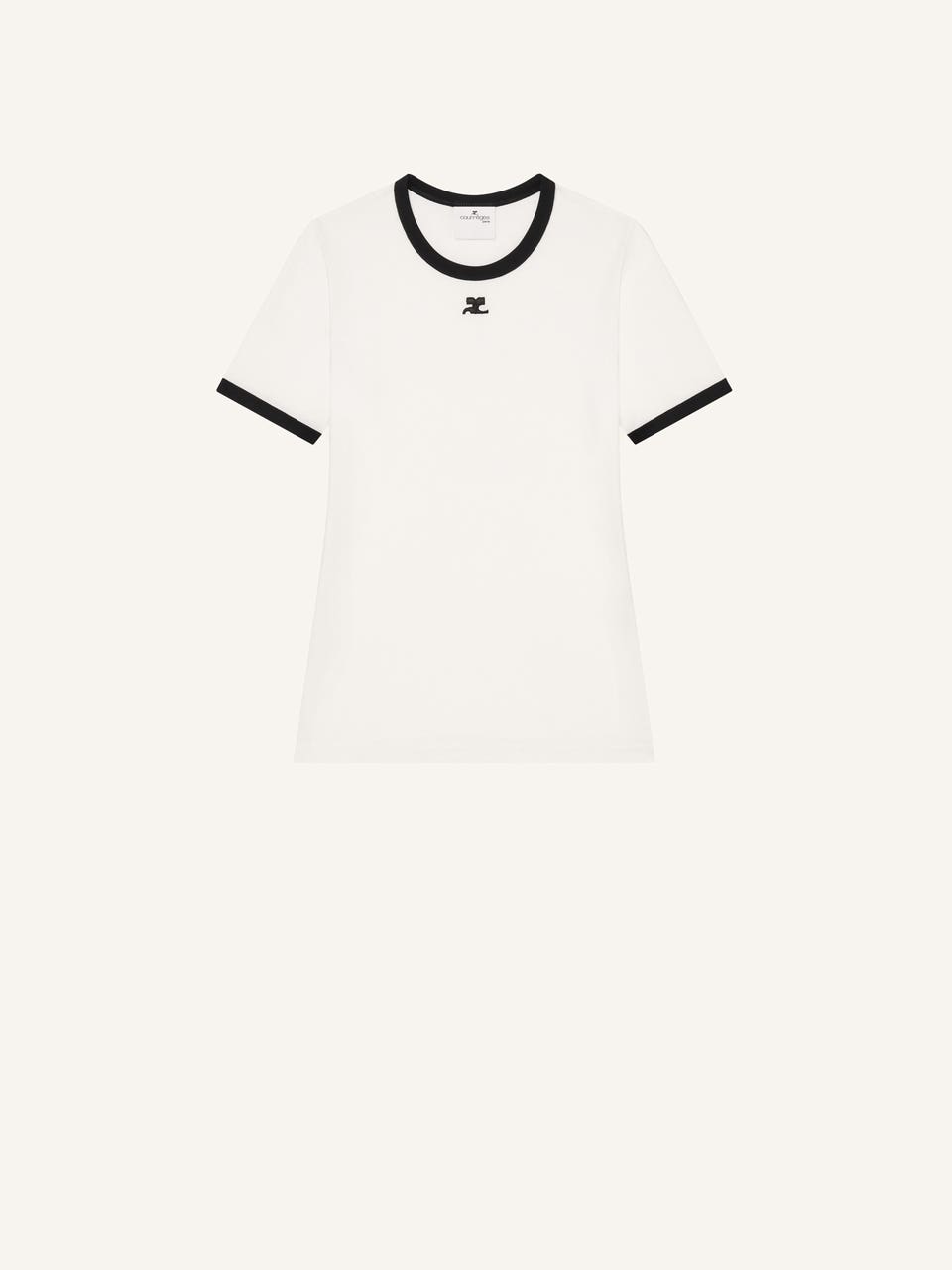 courrèges T-SHIRT CONTRASTE SIGNATURE