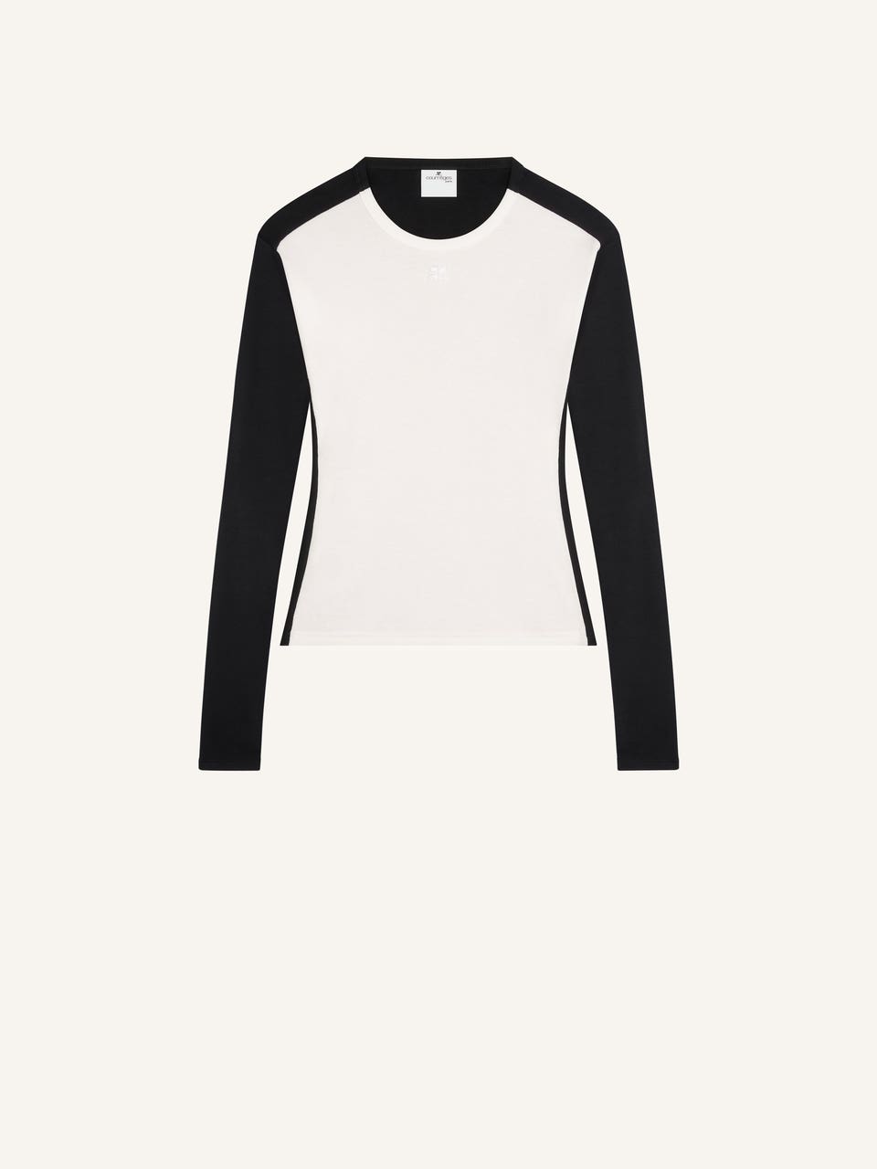 courrèges T-SHIRT CONTRASTE