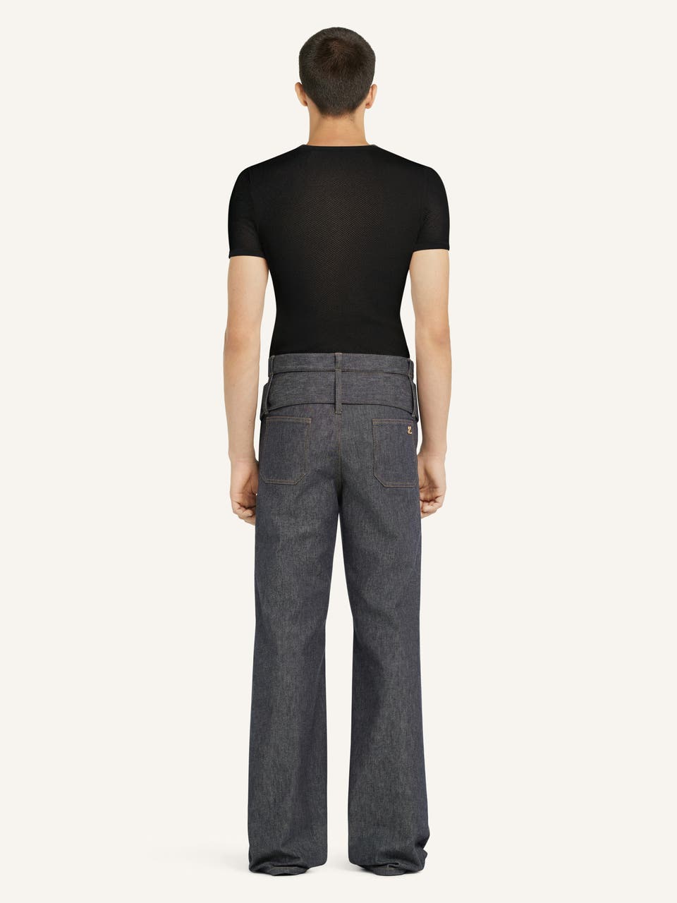 Courrèges T-SHIRT EN MESH