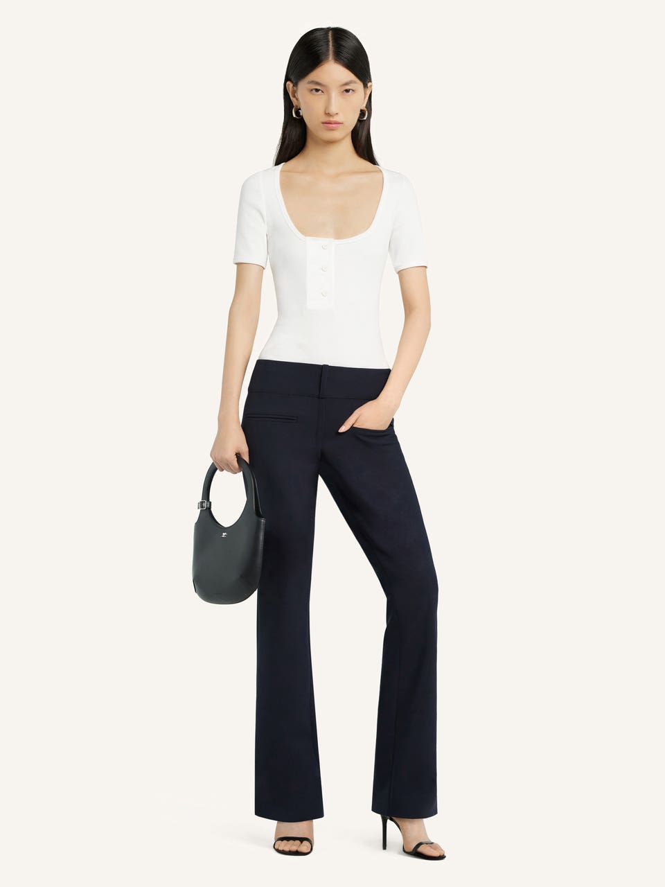 Courrèges T-SHIRT OBLIQUE