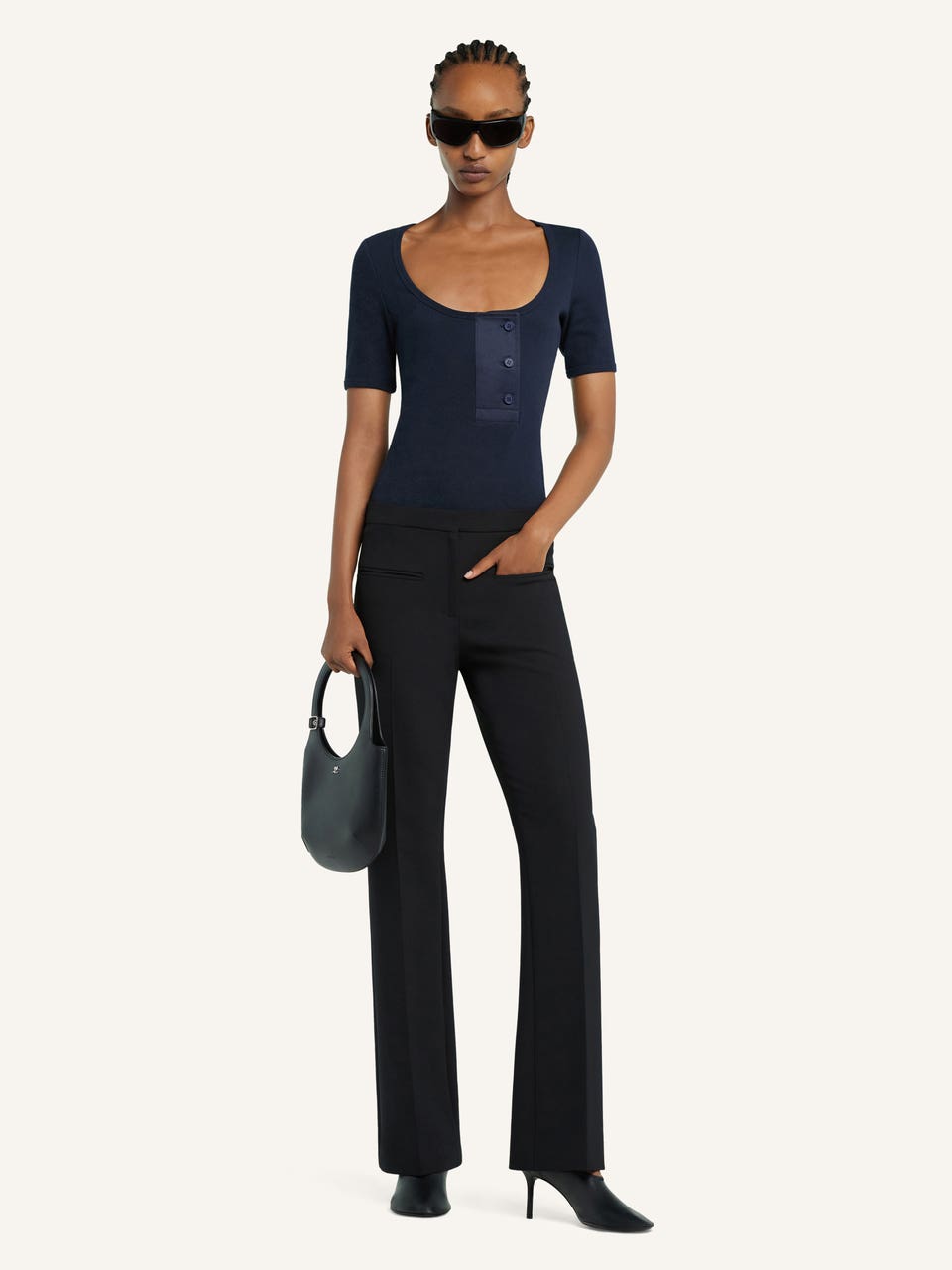 Courrèges T-SHIRT OBLIQUE