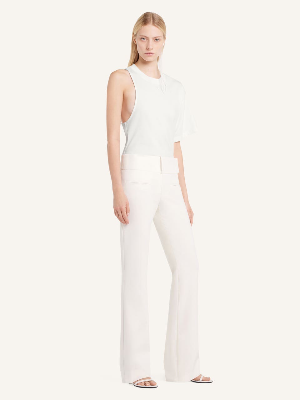 Courrèges T-SHIRT SCUBA ASYMÉTRIQUE