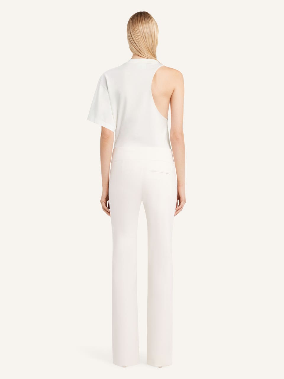 Courrèges T-SHIRT SCUBA ASYMÉTRIQUE