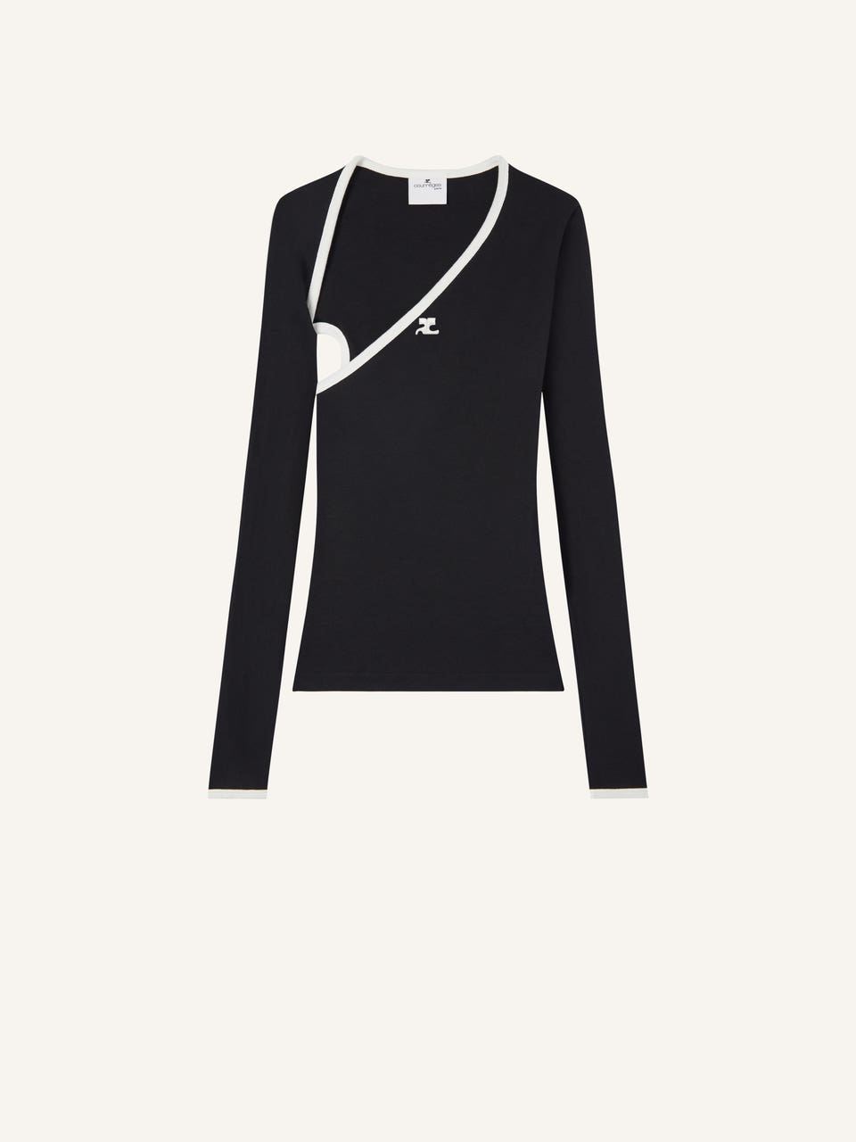 courrèges T-SHIRT SLASH