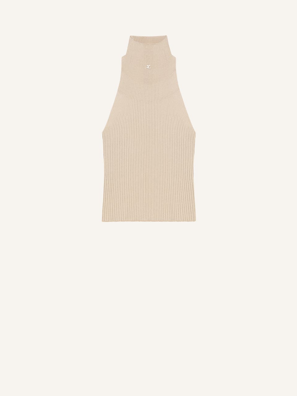 courrèges TOP COL MONTANT EN MAILLE