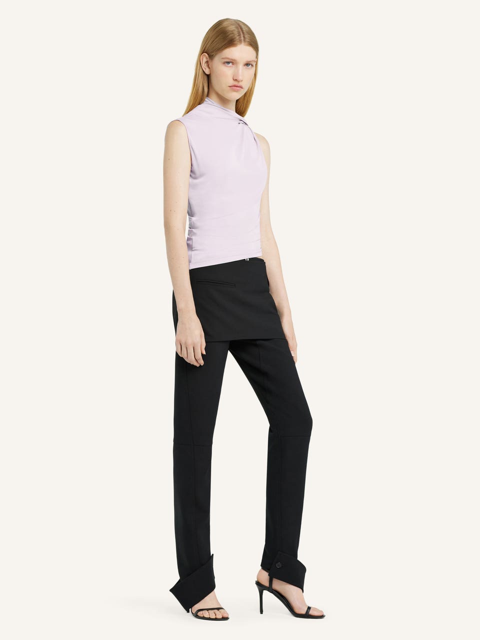 Courrèges TOP DRAPÉ EN JERSEY