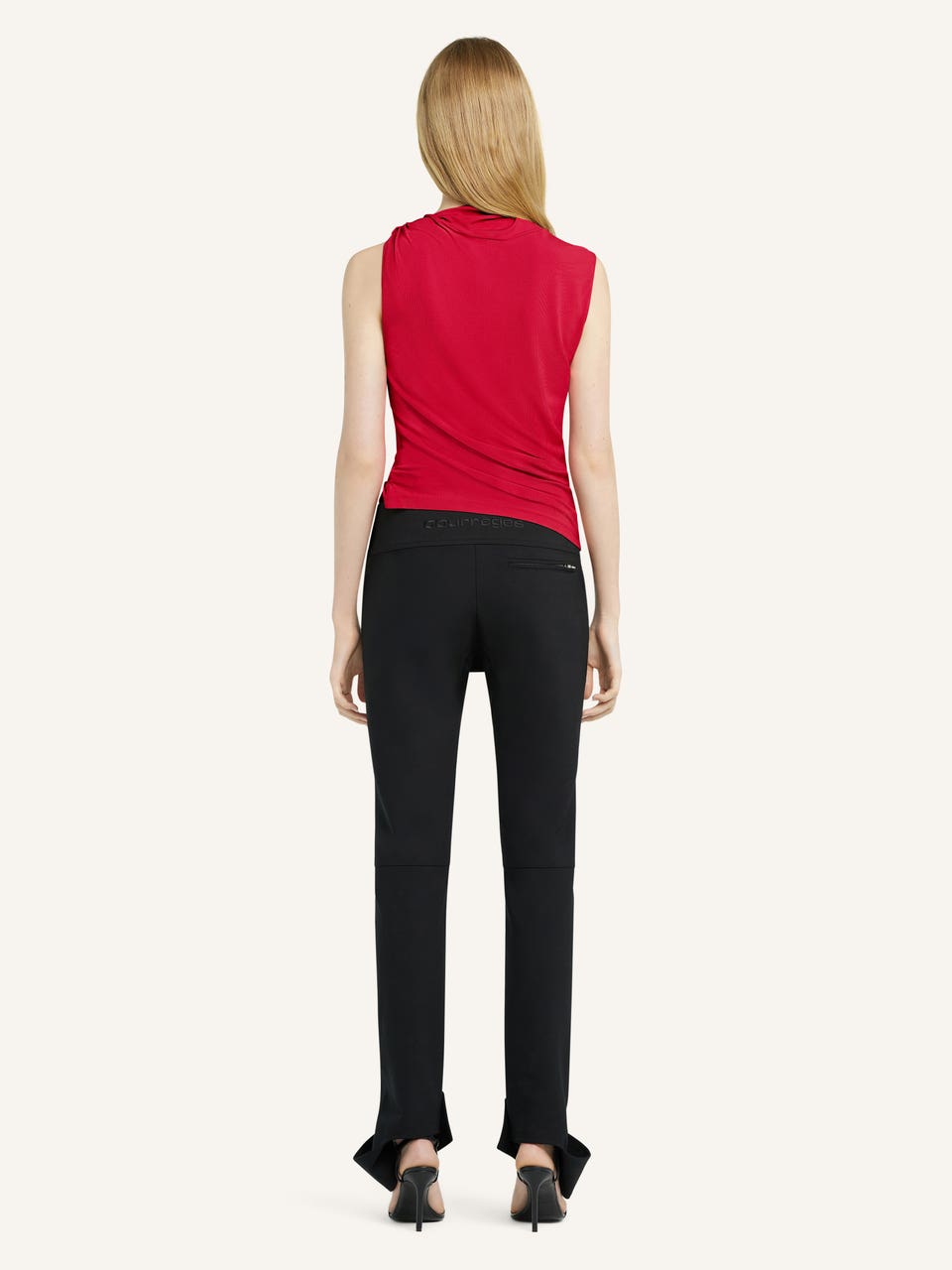 Courrèges TOP DRAPÉ EN JERSEY