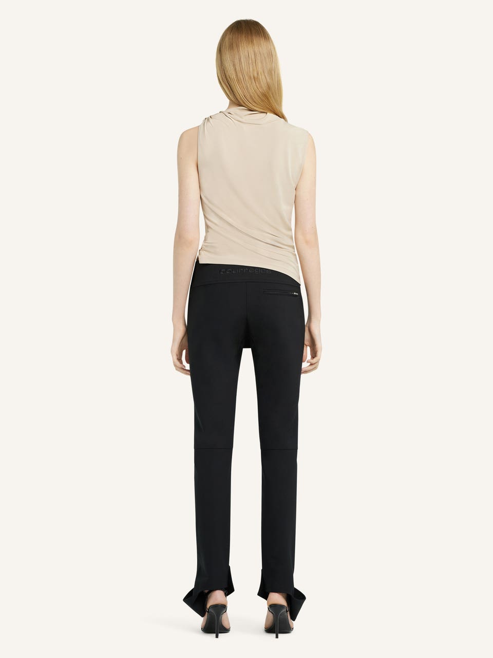 Courrèges TOP DRAPÉ EN JERSEY