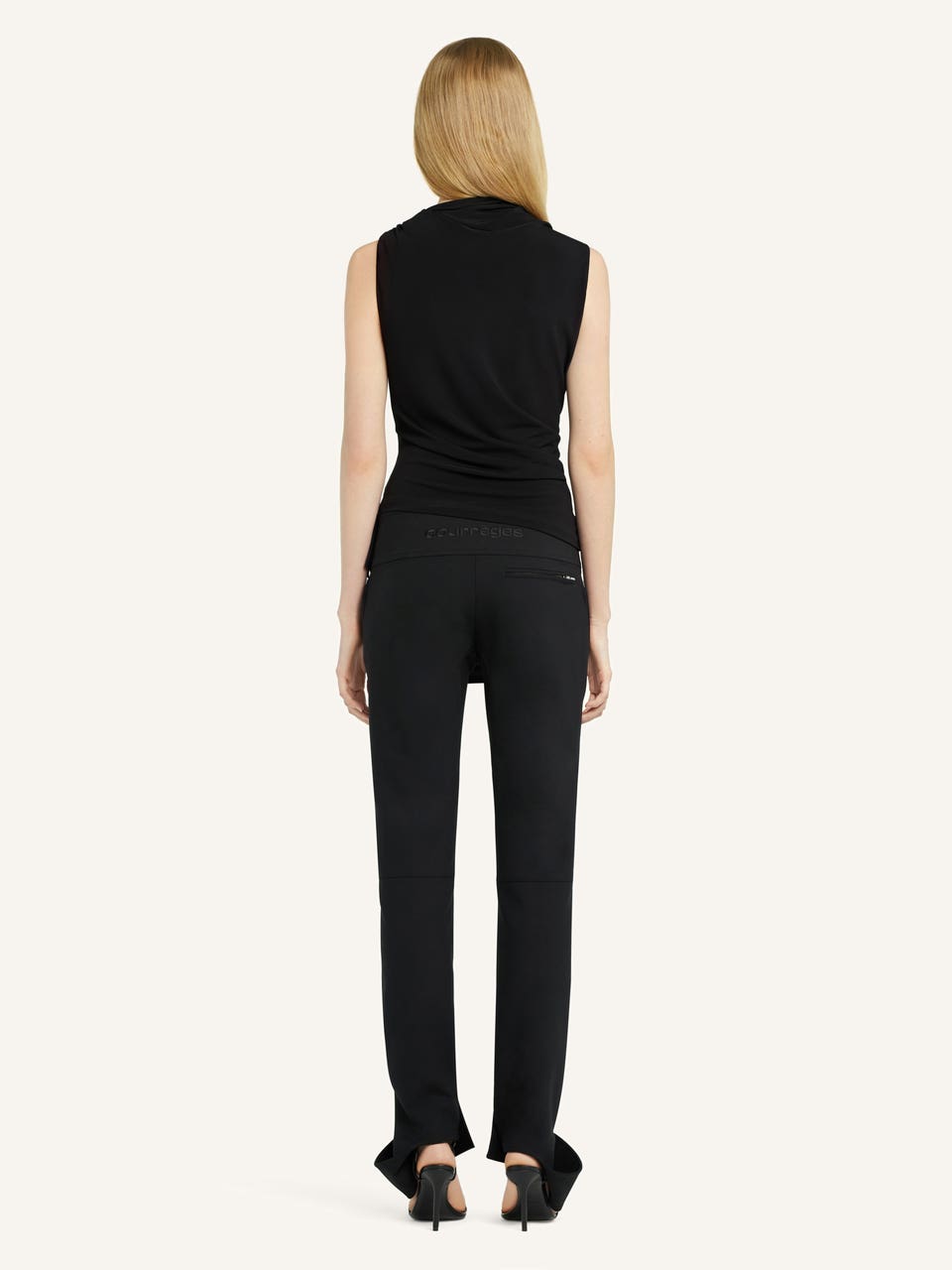 Courrèges TOP DRAPÉ EN JERSEY