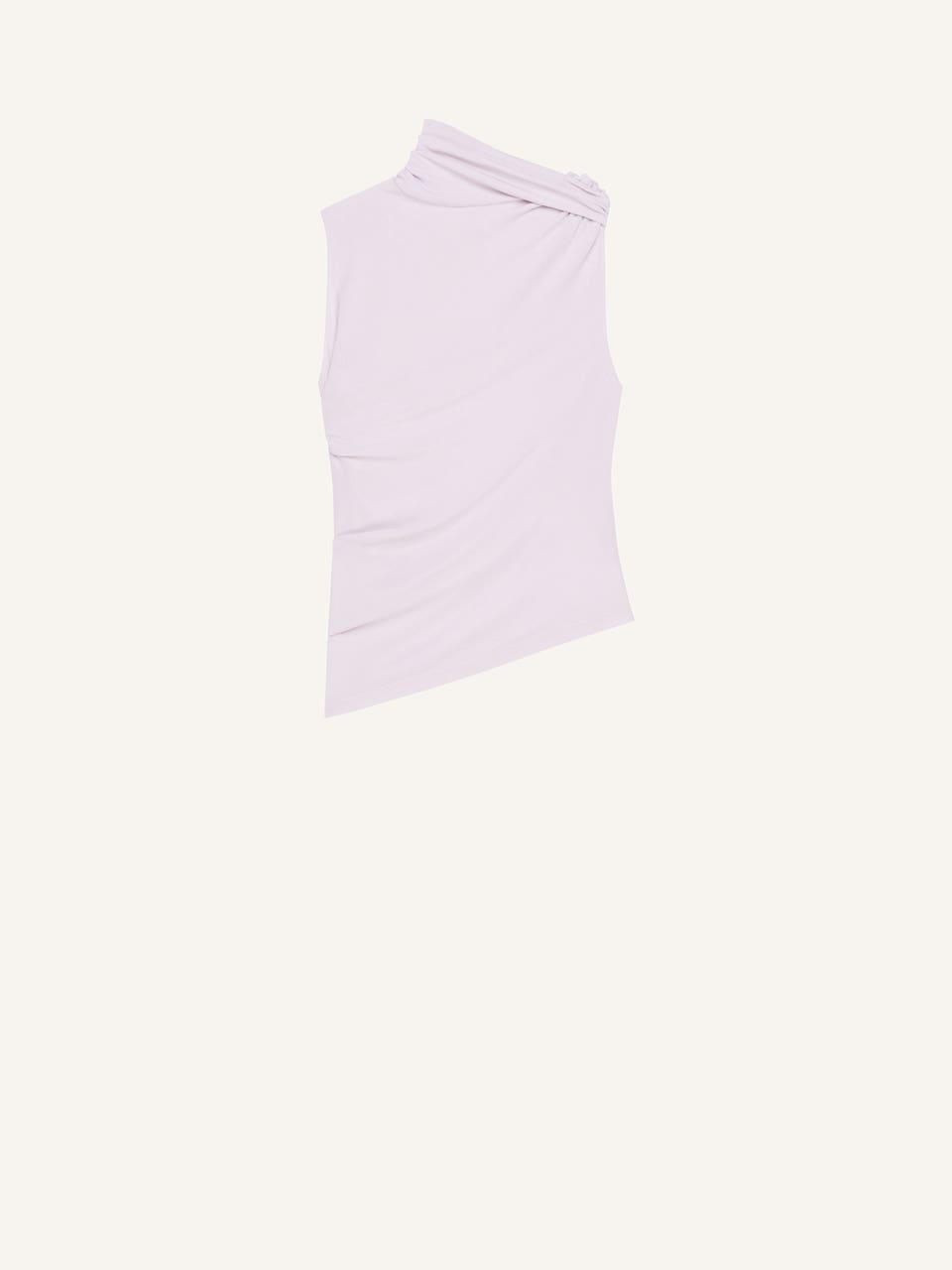 courrèges TOP DRAPÉ EN JERSEY