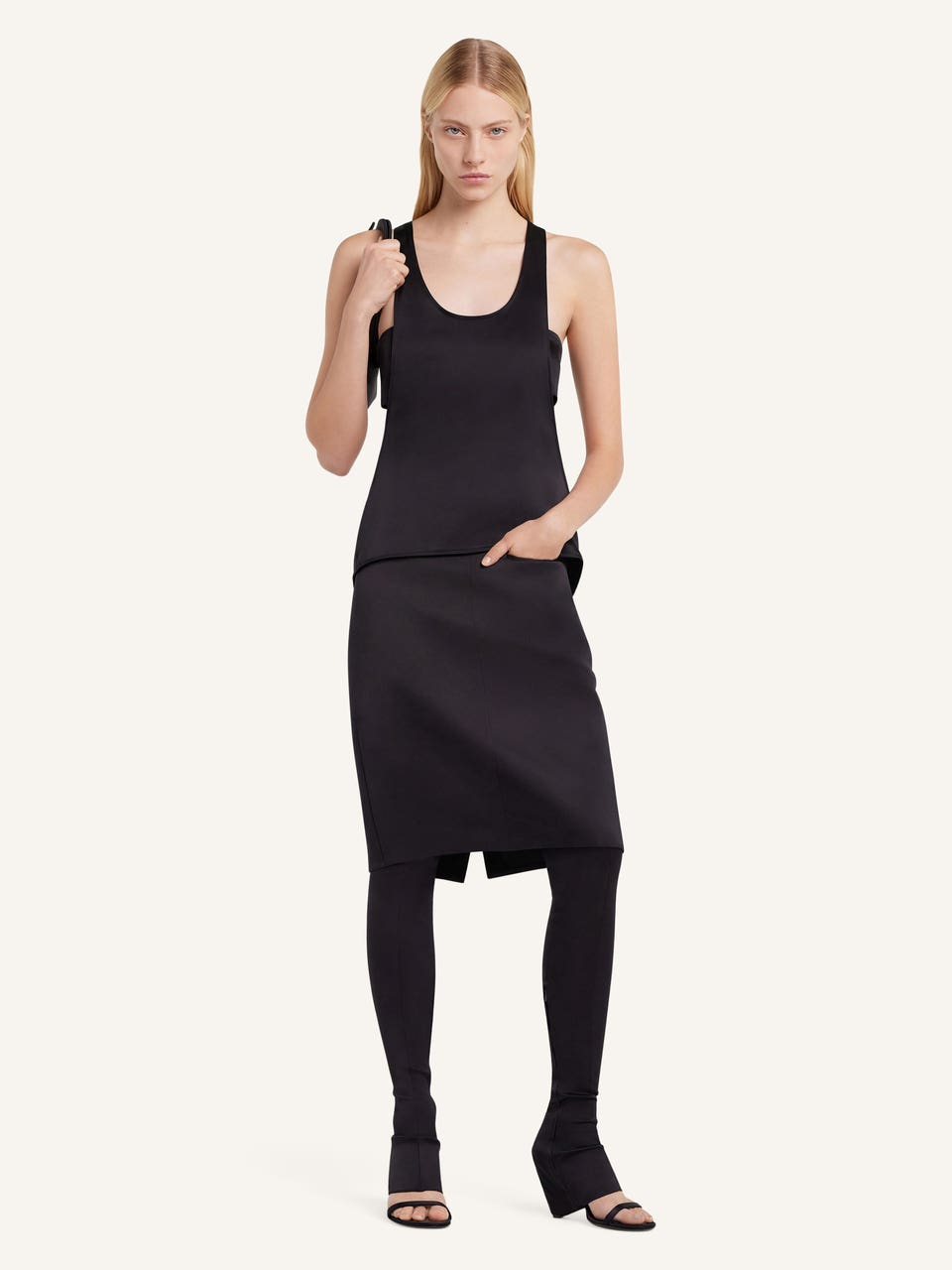 Courrèges TOP INFINI EN SATIN