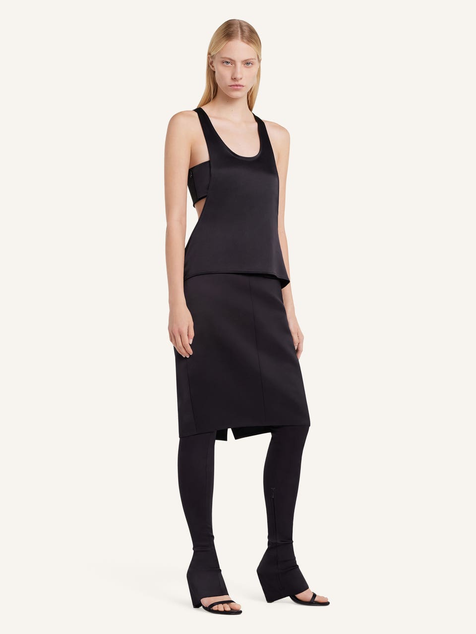 Courrèges TOP INFINI EN SATIN
