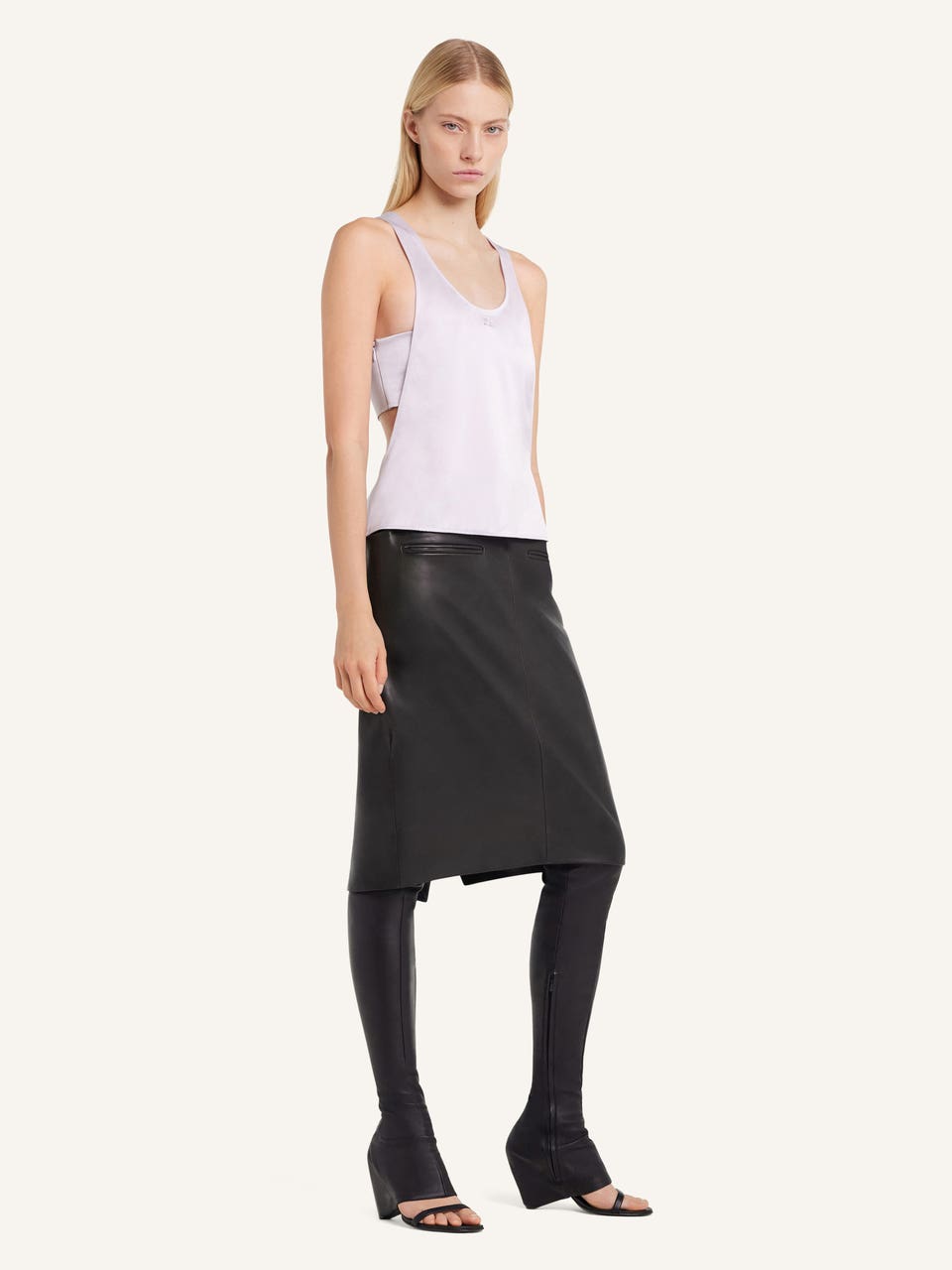 Courrèges TOP INFINI EN SATIN