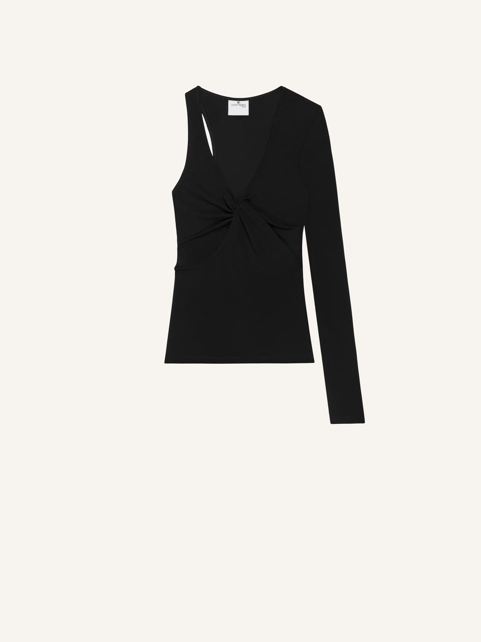 courrèges TOP TWIST ASYMÉTRIQUE