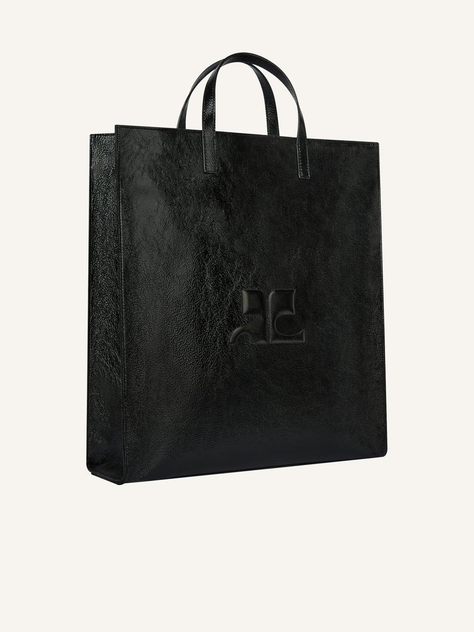 Courrèges TOTE BAG AC EN CUIR NAPLACK