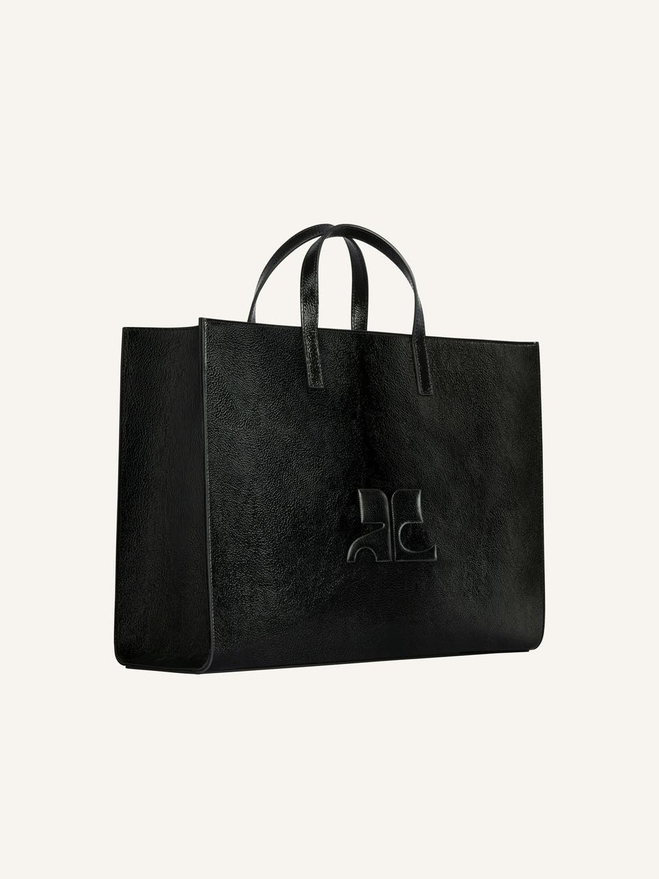 Courrèges TOTE BAG HÉRITAGE AC EN CUIR NAPLACK