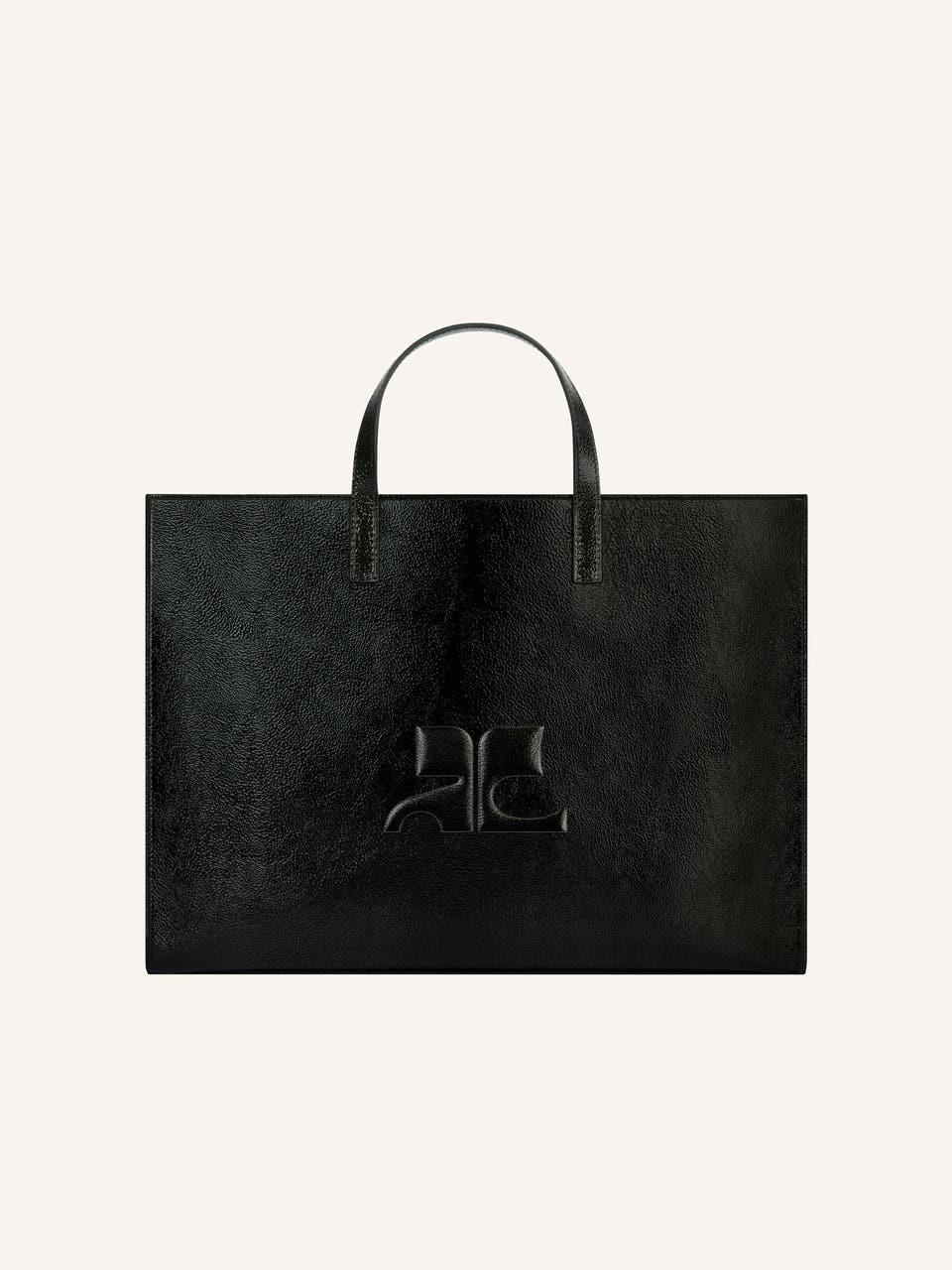 courrèges TOTE BAG HÉRITAGE AC EN CUIR NAPLACK