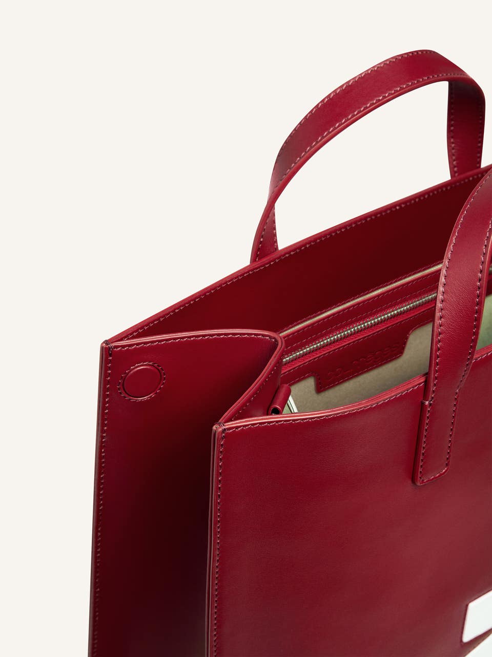 Courrèges TOTE BAG RÉÉDITION EN CUIR LISSE