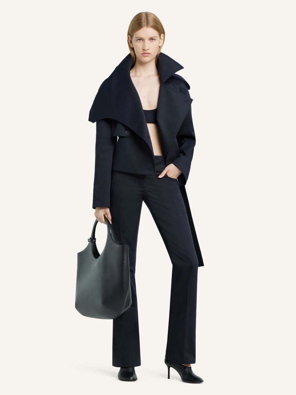 Courrèges TRENCH COURT OBLIQUE