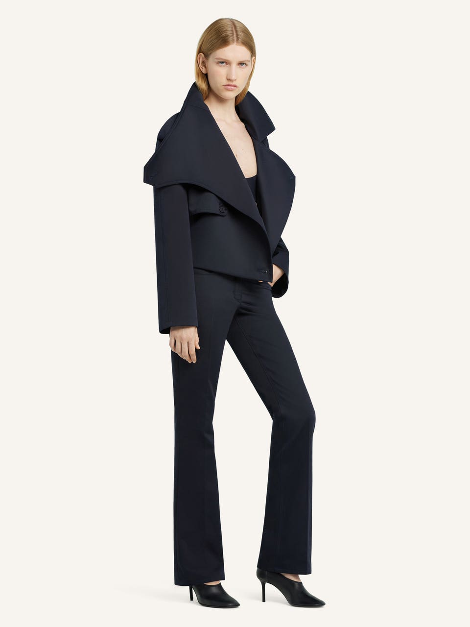 Courrèges TRENCH COURT OBLIQUE