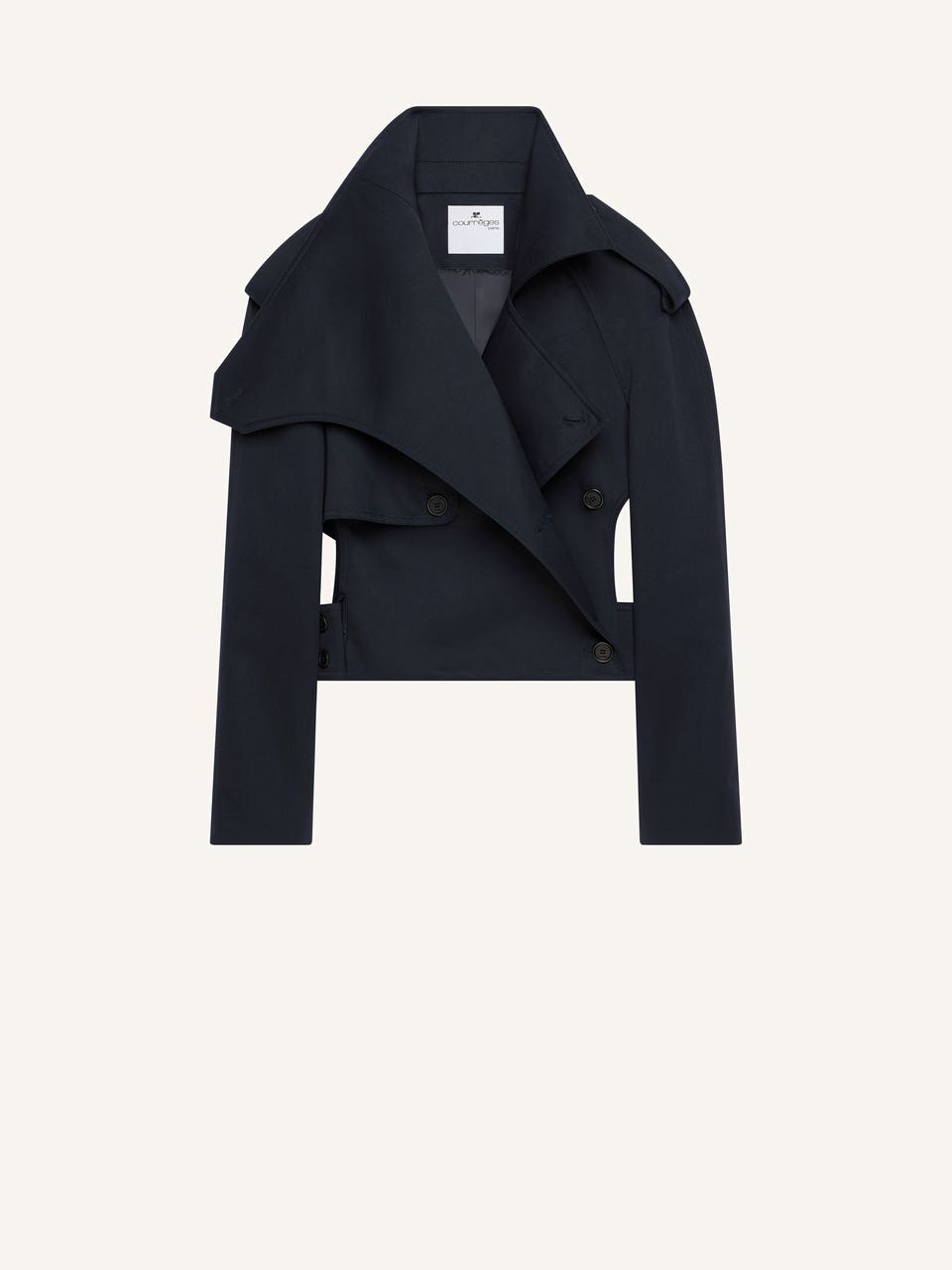 courrèges TRENCH COURT OBLIQUE