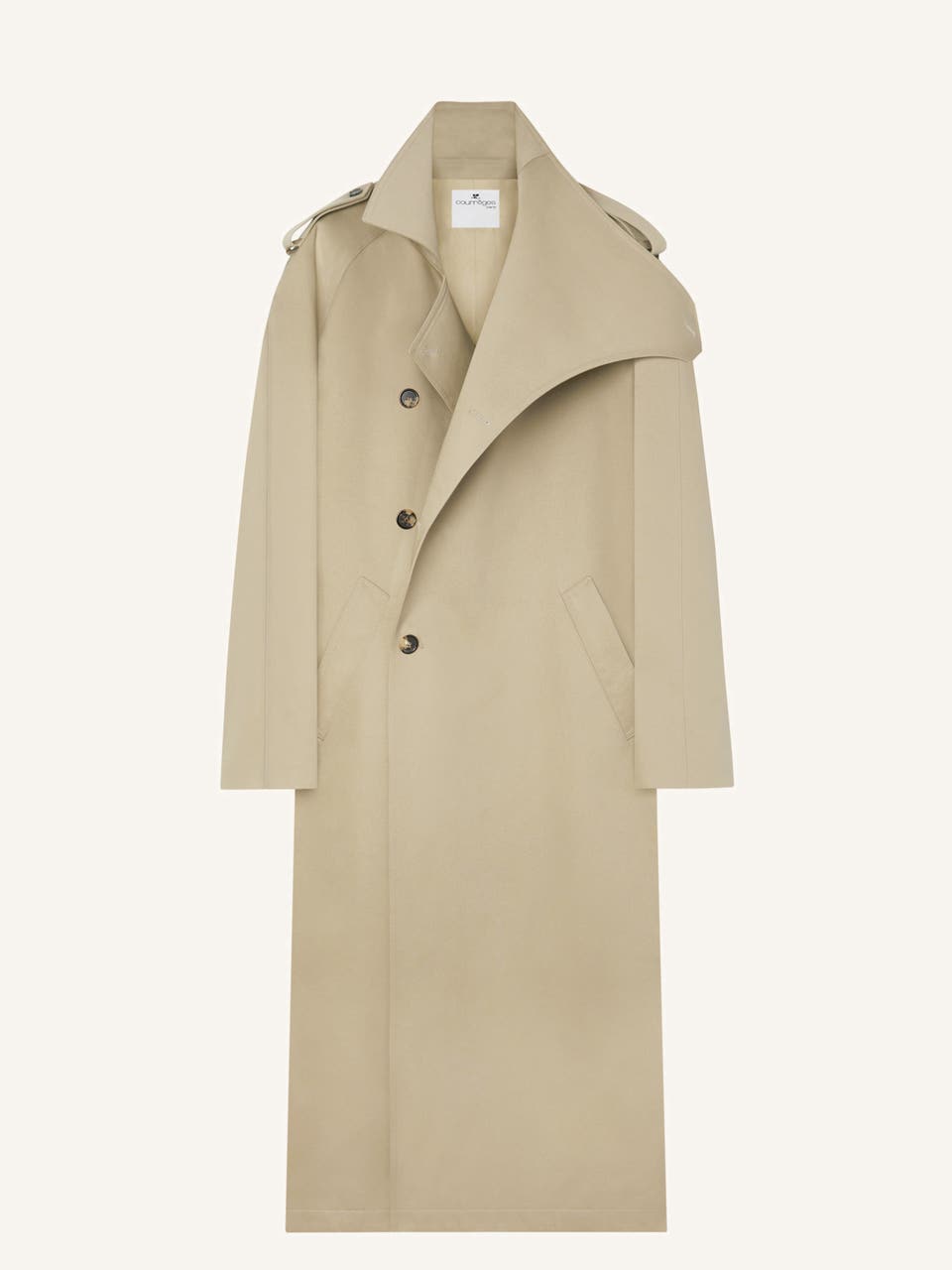 courrèges TRENCH OBLIQUE