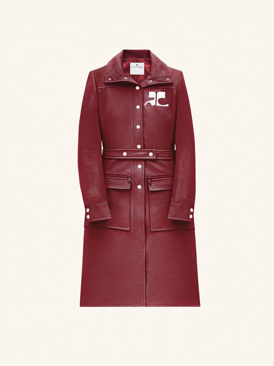 courrèges TRENCH VINYLE RÉÉDITION