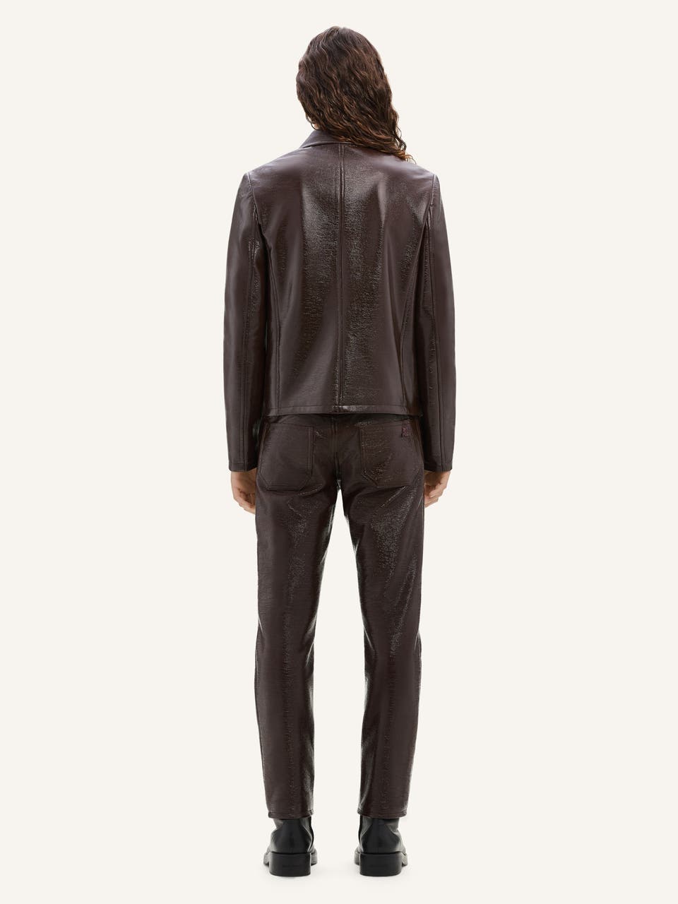 Courrèges VESTE BIKER ZIPPÉE EN VINYLE