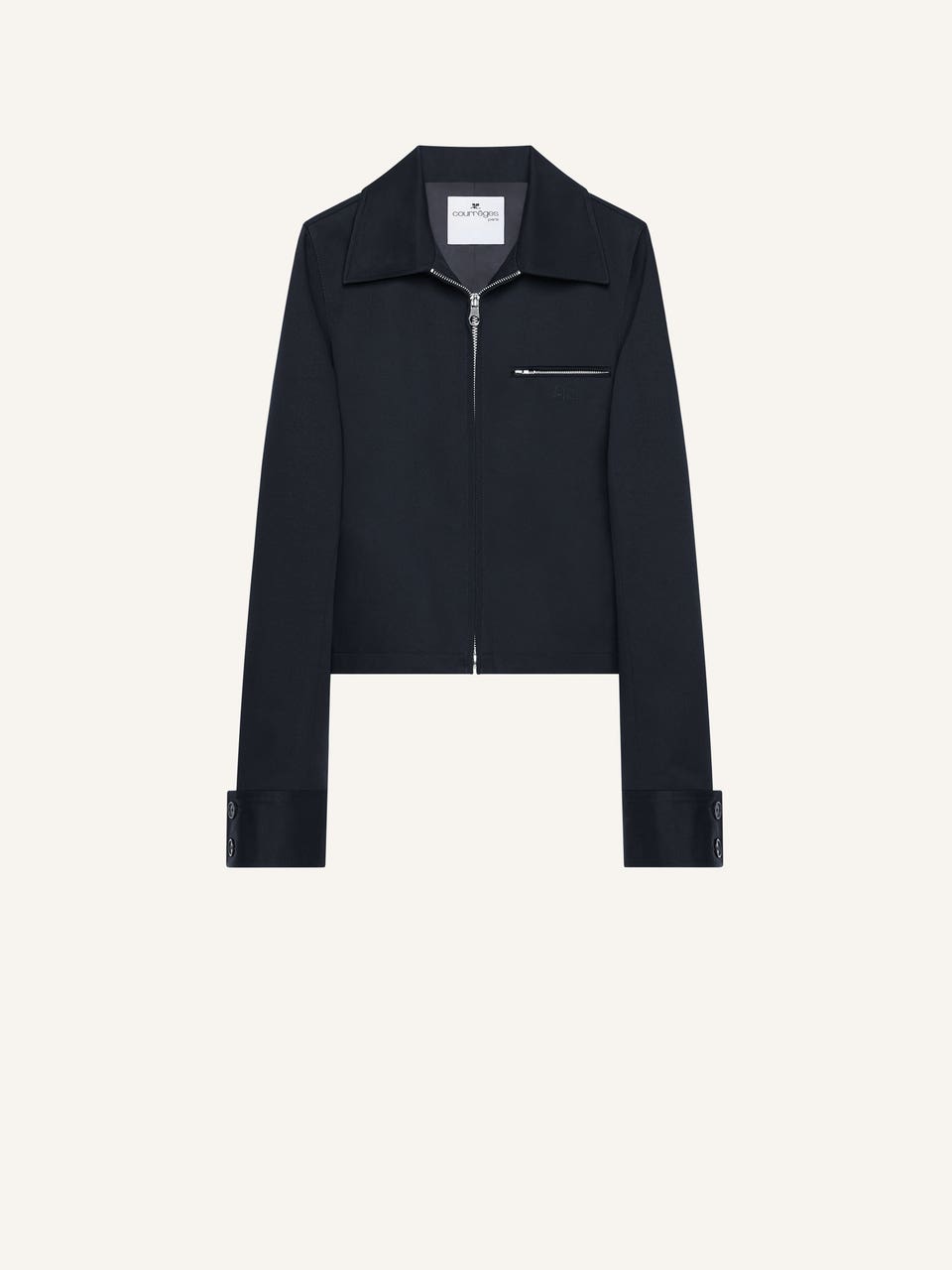 courrèges VESTE CITY ZIPPÉE