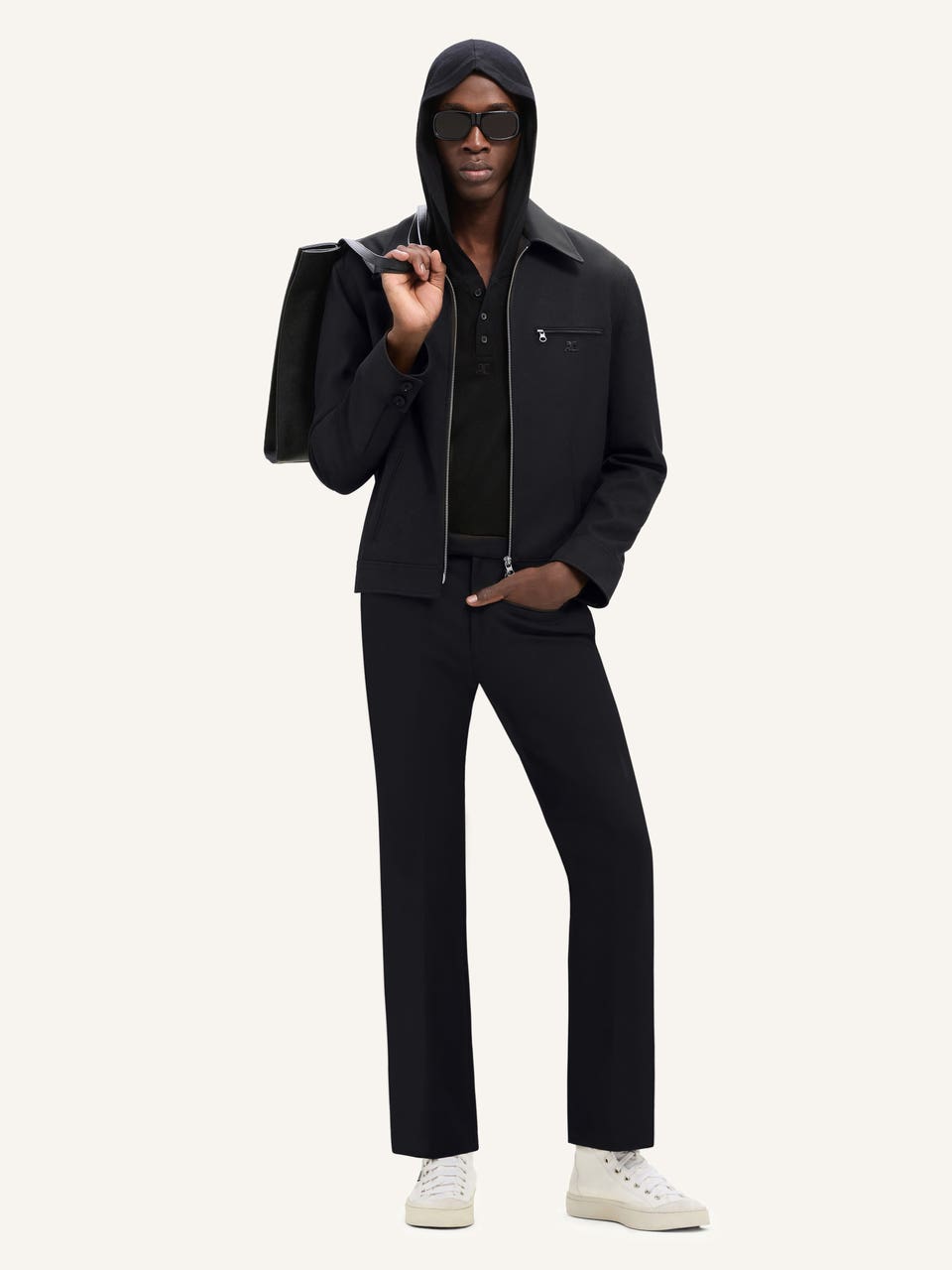 Courrèges VESTE SIGNATURE RÉTRO EN TWILL