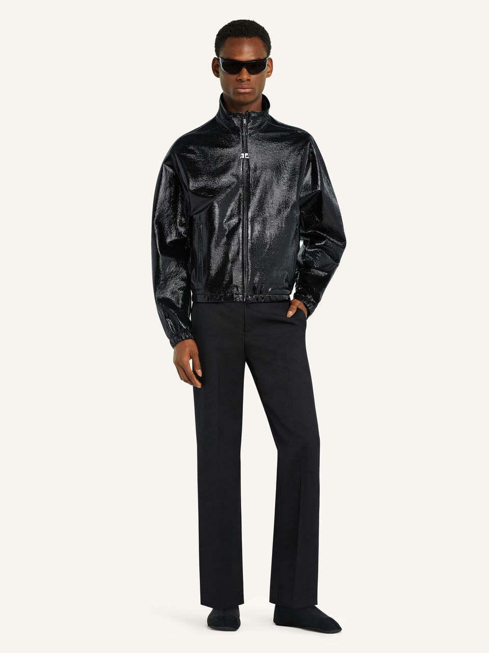 Courrèges VESTE TRACKSUIT EN VINYLE