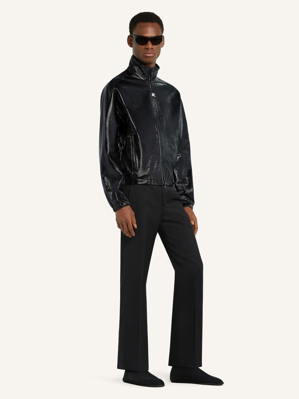 Courrèges VESTE TRACKSUIT EN VINYLE