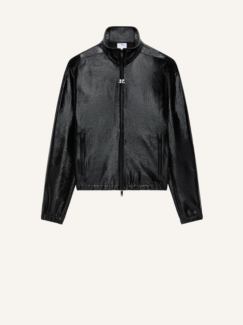 courrèges VESTE TRACKSUIT EN VINYLE