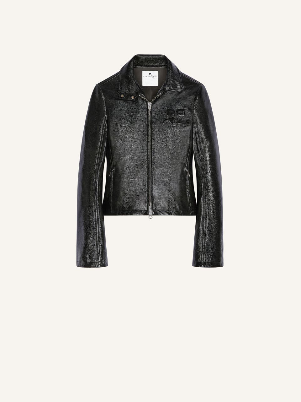 courrèges VESTE ZIPPÉE EN VINYLE