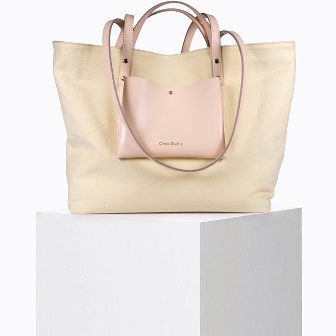 craie Cabas Cube toile Beurre