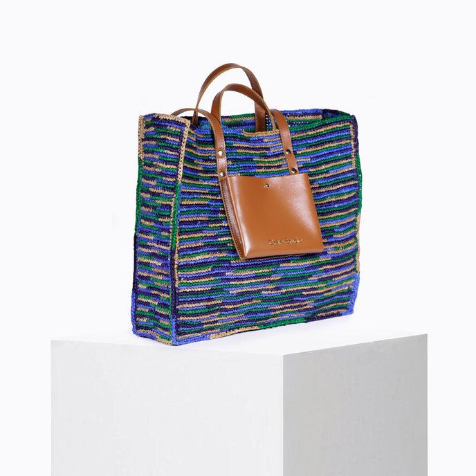 Craie Cabas Raphia Pacifique Tan