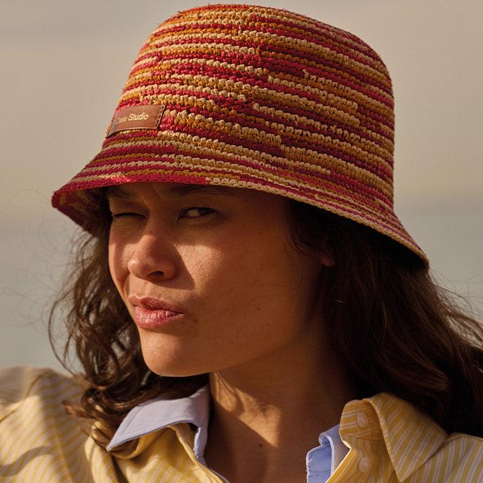 Craie Chapeau Bob Raphia Pacifique