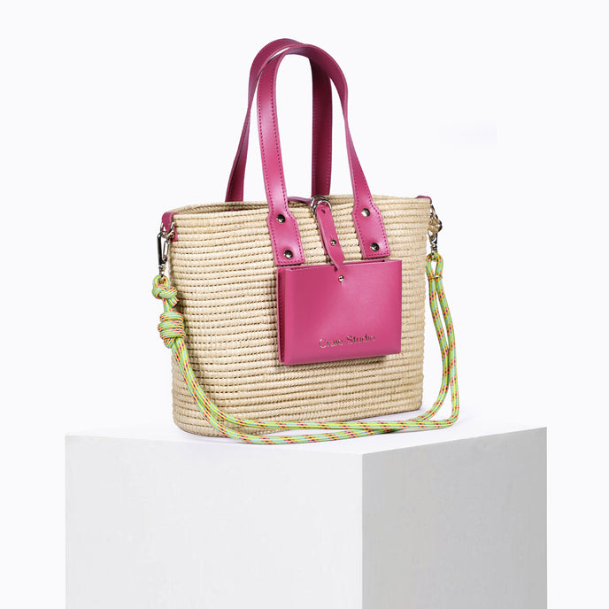 Craie Panier Day Raphia Rose Studio