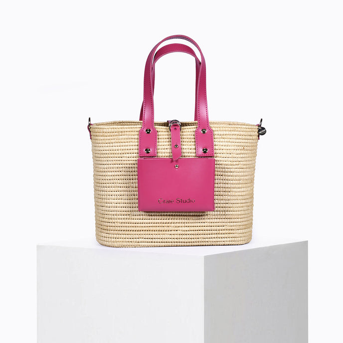 Craie Panier Day Raphia Rose Studio