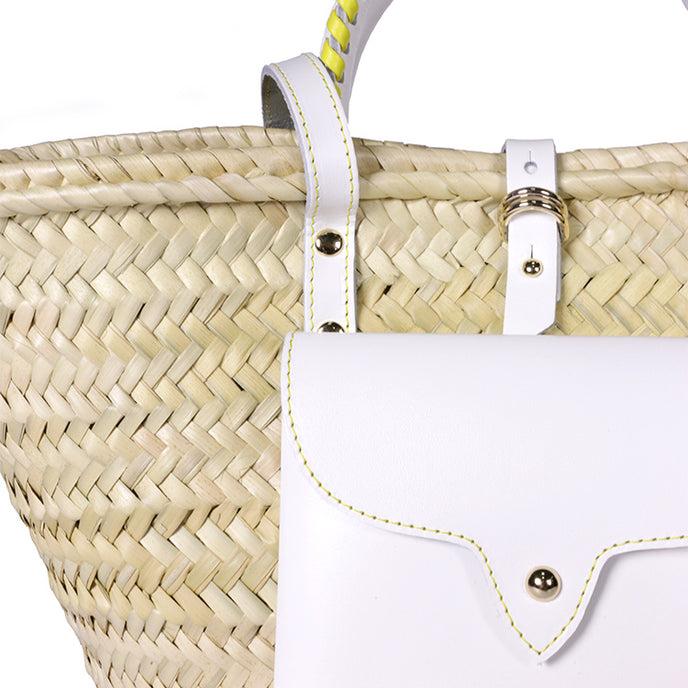 Craie Panier Monday Blanc Jaune