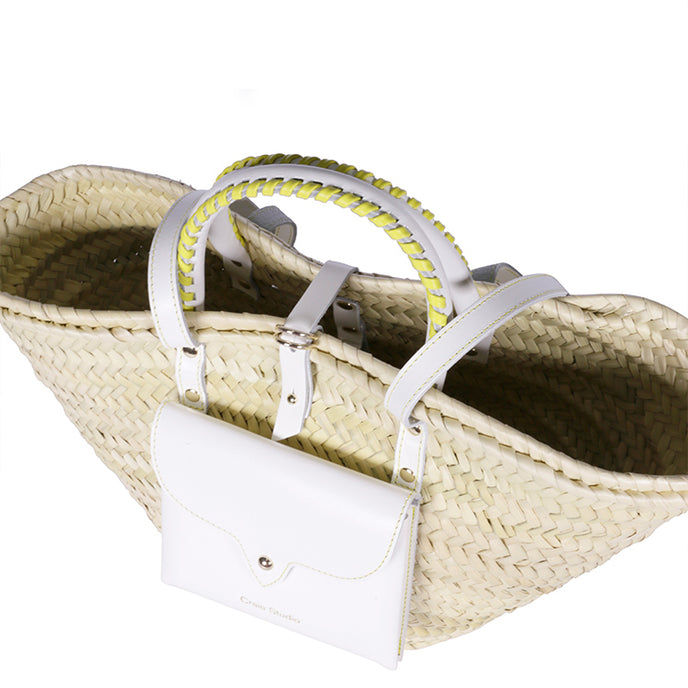 Craie Panier Monday Blanc Jaune